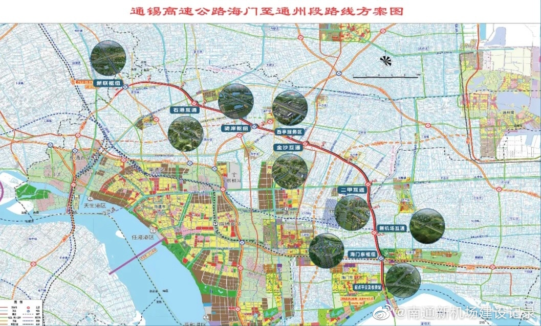 南通绕城高速、洋通高速二期进度。预计2024年两条高速通车