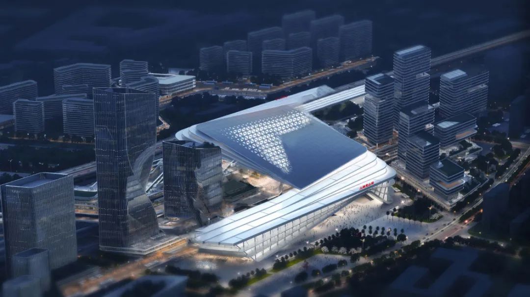 北沿江高铁宝山站设计方案比选！你更喜欢哪个？